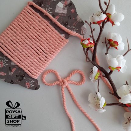 نخ پنبه ای-گلبهی- 5میل-پک 30 متری