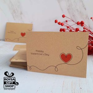 کارت کرافت تبریک ولنتاین