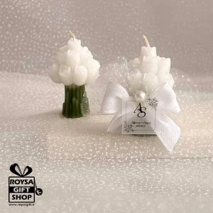 شمع طرح دسته گل